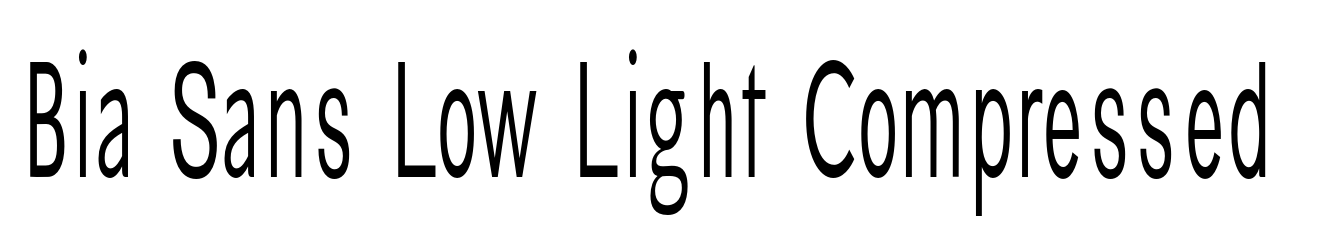 Bia Sans Low Light Compressed